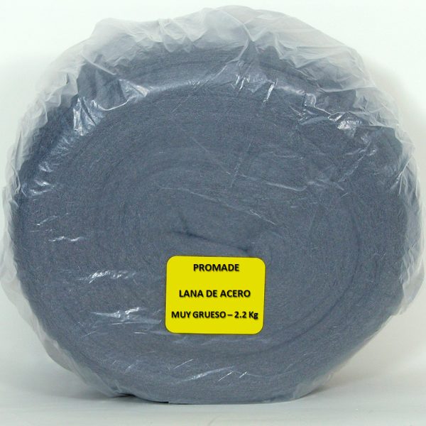 Lana de acero rollo 2,2 kg muy grueso