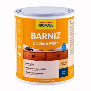 Barniz incoloro mate al agua