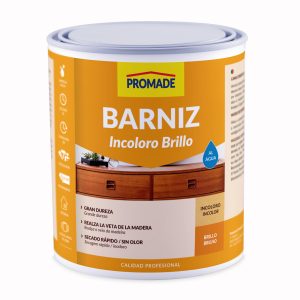 Barniz incoloro brillo al agua